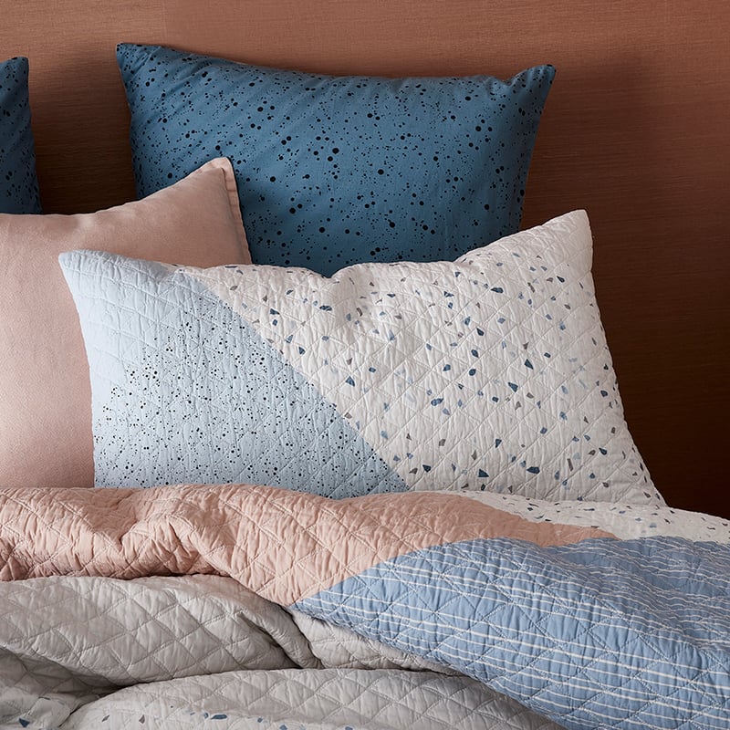 Remi Blue Quilted Quilt Cover Separates