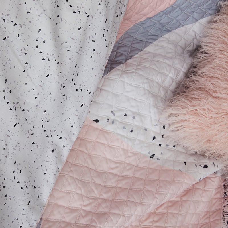 Remi Blush Quilted Quilt Cover Separates