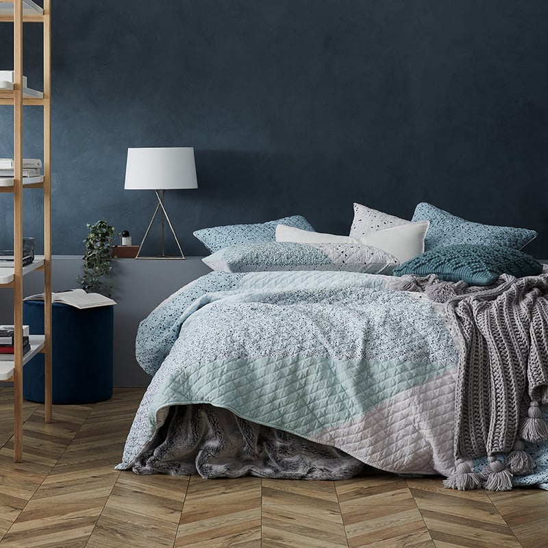 Remi Slate Quilted Quilt Cover Separates