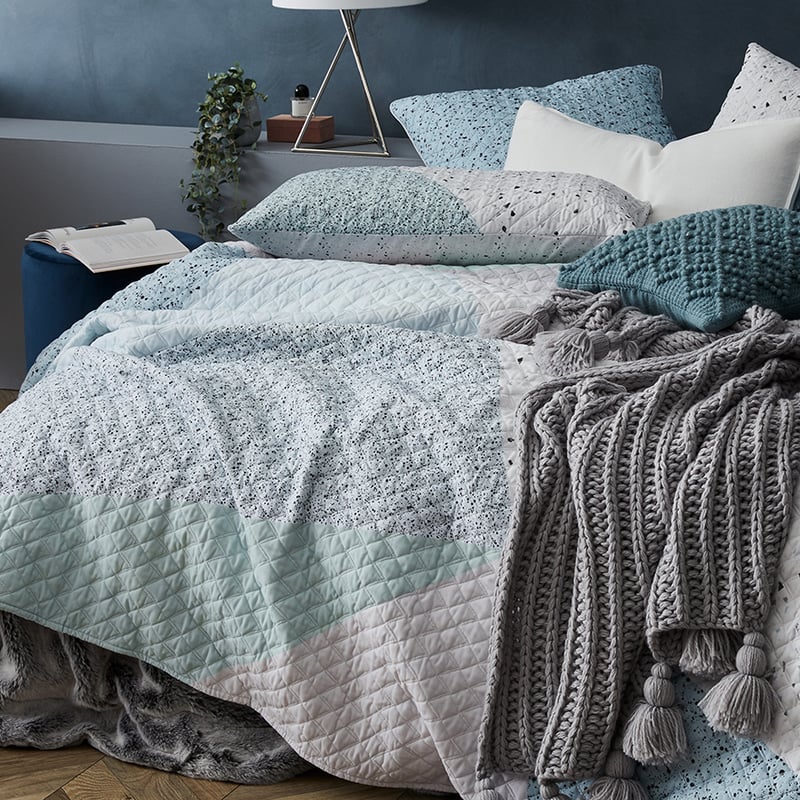 Remi Slate Quilted Quilt Cover Separates