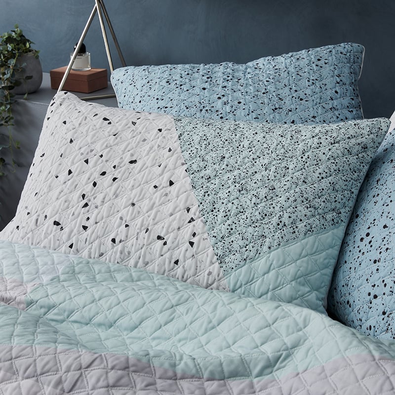 Remi Slate Quilted Quilt Cover Separates
