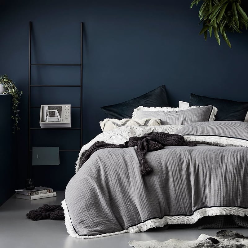 Manya Coal Quilt Cover Separates