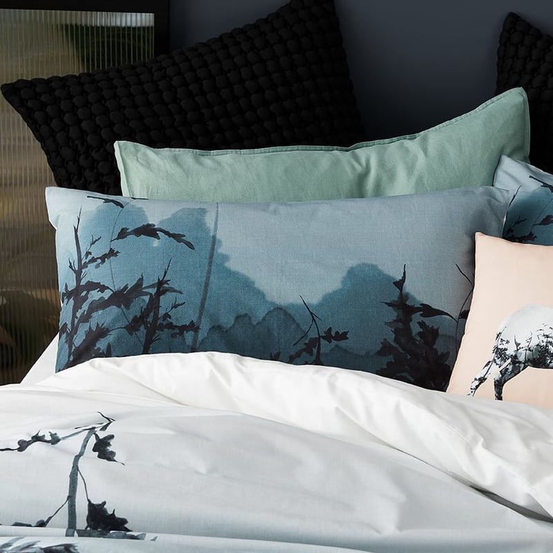 Grey Pine Ink Quilt Cover Set + Separates