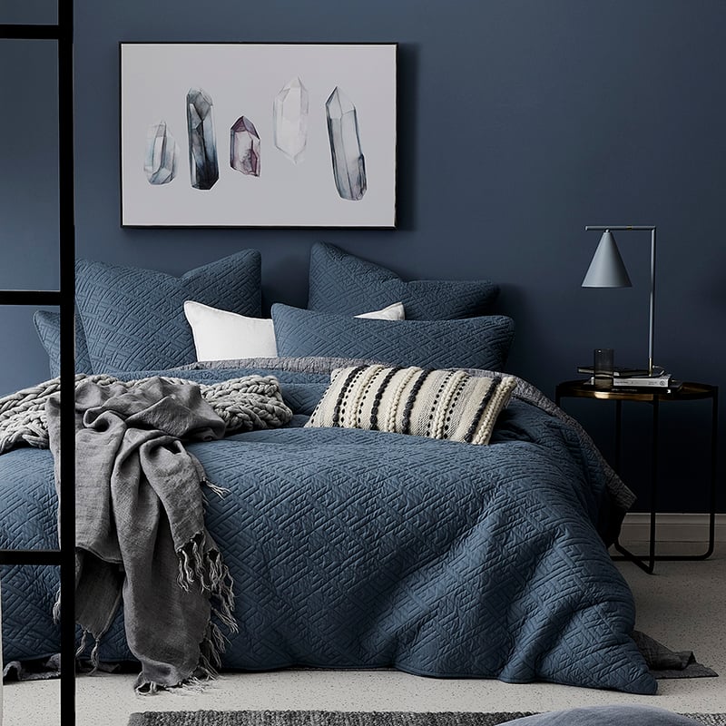 Saxon Denim Quilted Quilt Cover Separates