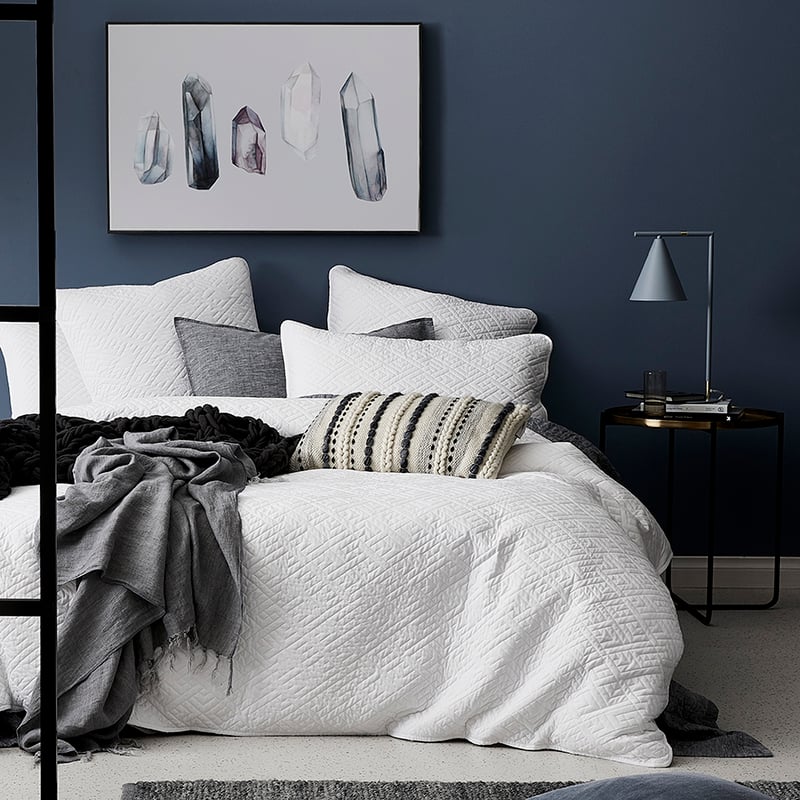 Saxon White Quilted Quilt Cover Separates