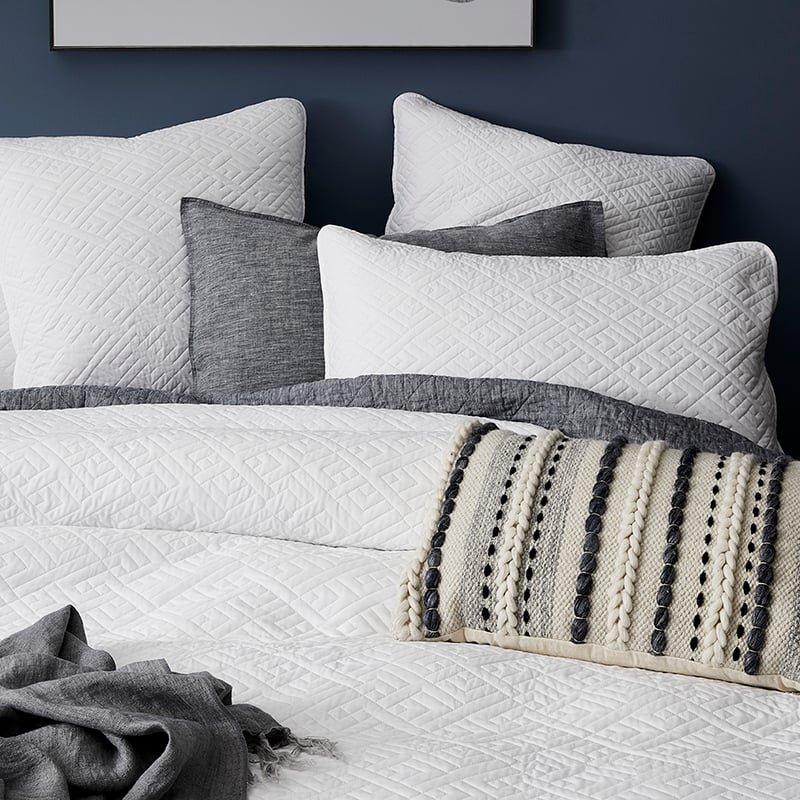 Saxon White Quilted Quilt Cover Separates