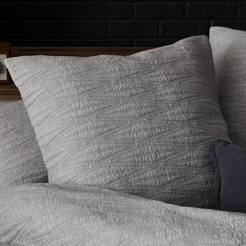 Lewis Marle Grey Quilted Quilt Cover Separates