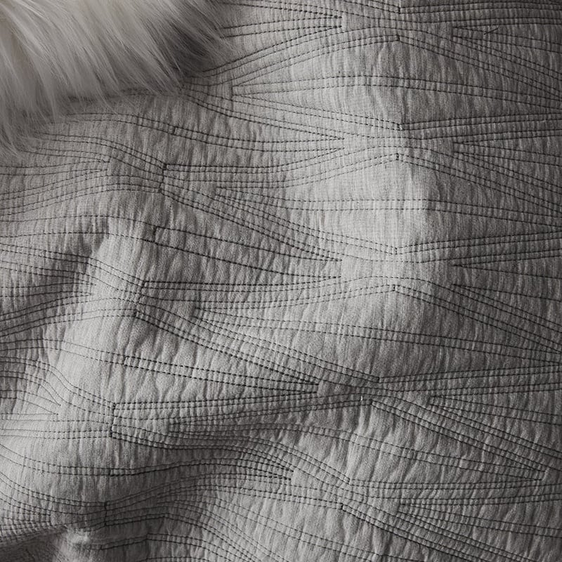 Lewis Marle Grey Quilted Quilt Cover Separates