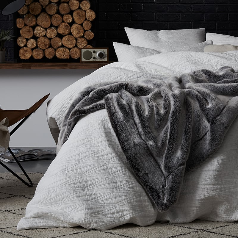 Lewis White Quilted Quilt Cover Separates