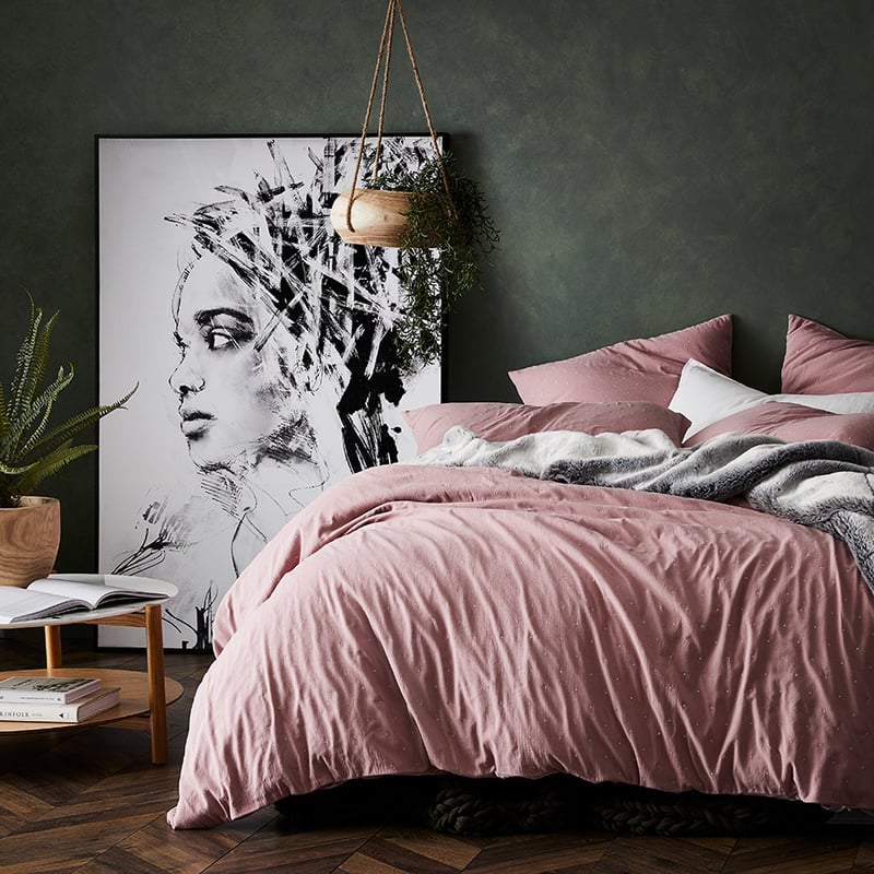 Zena Blush Quilt Cover Separates