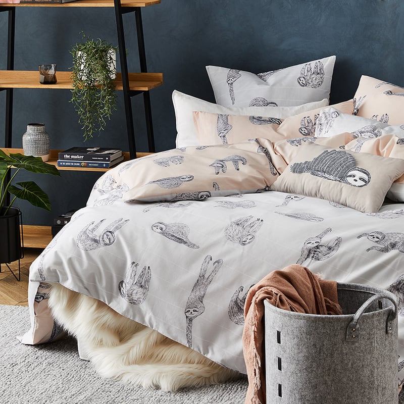 Sidney Grey Quilt Cover Set + Separates