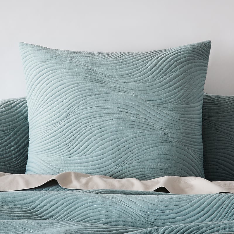 Ripple Sage Quilted Quilt Cover Separates