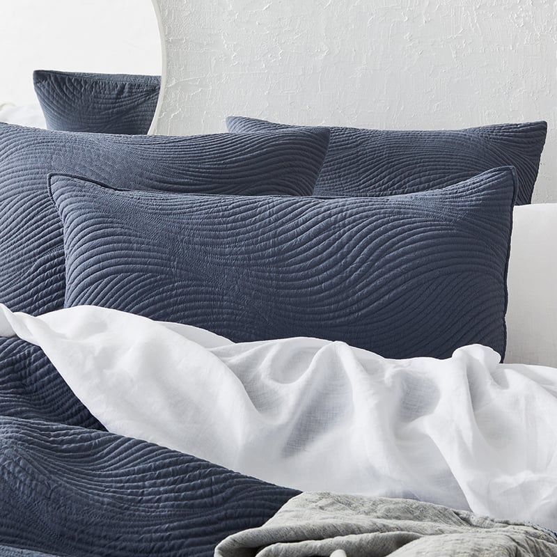 Ripple Slate Quilted Quilt Cover Separates