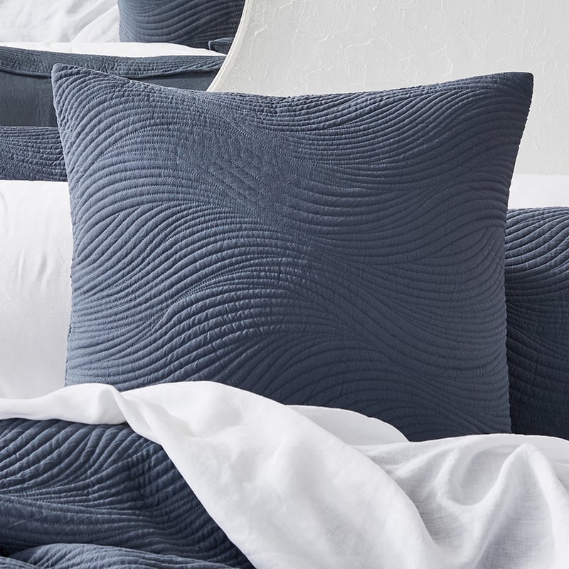 Ripple Slate Quilted Quilt Cover Separates