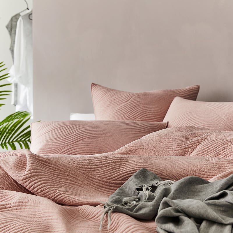 Ripple Violet Quilted Quilt Cover Separates