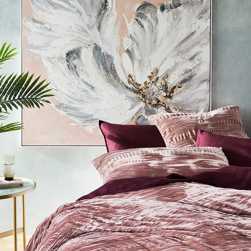Crinkled Velvet Lotus Quilt Cover Separates