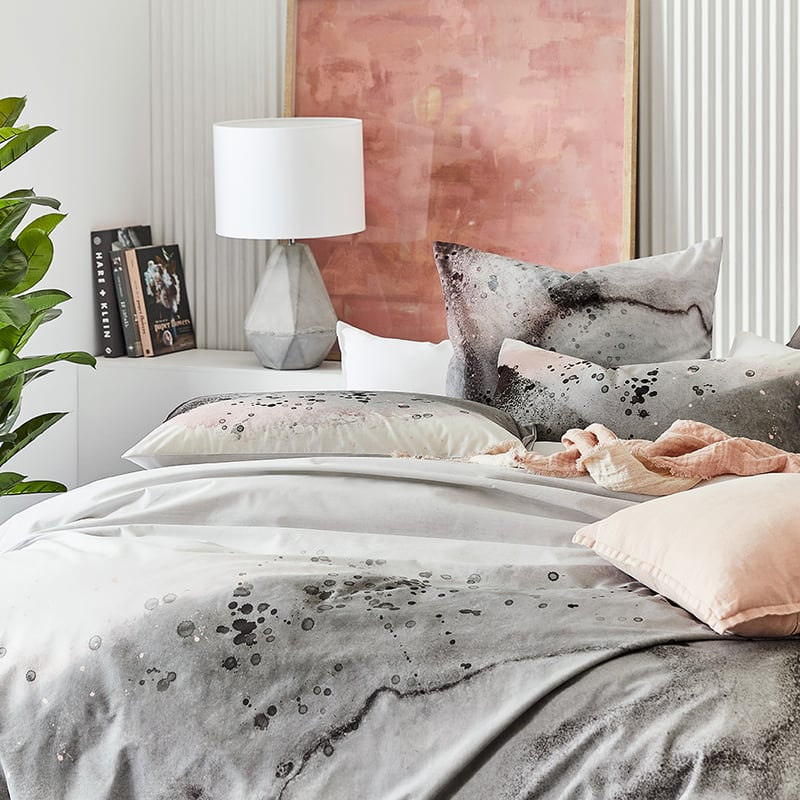 Zurich Stormy Blue Quilt Cover Set + Separates