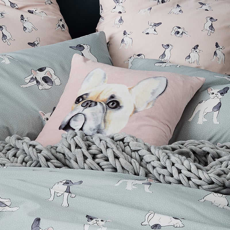 Frenchie Sage Quilt Cover Set + Separates