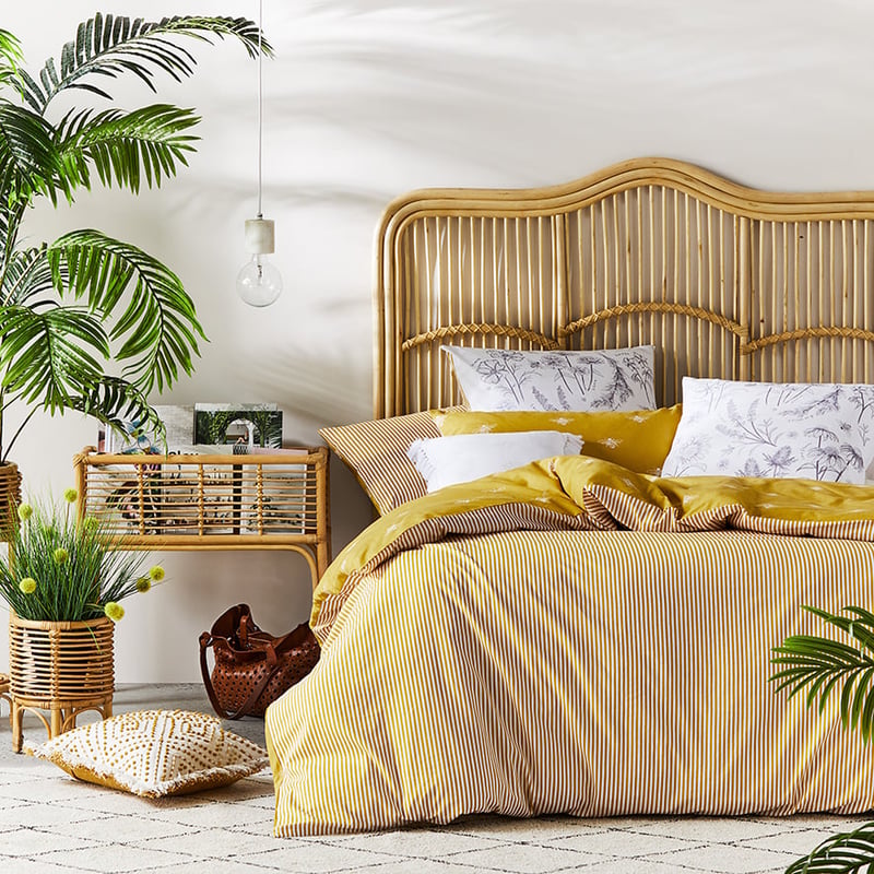 Bee Mustard Quilt Cover Set + Separates