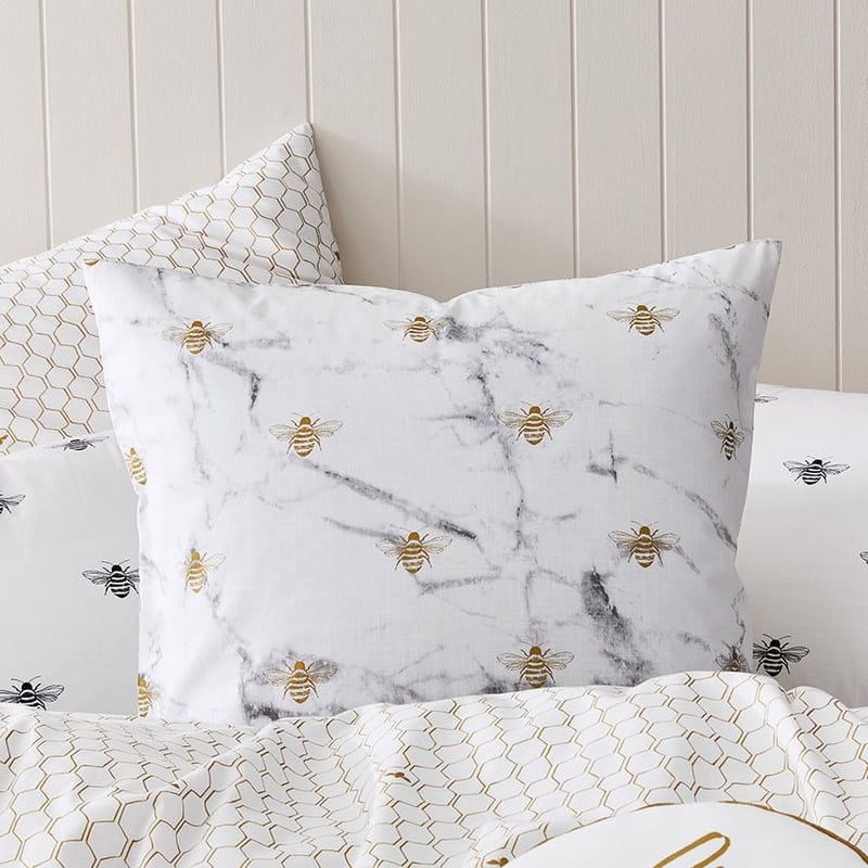 Bee White Quilt Cover Set + Separates