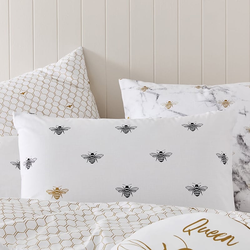 Bee White Quilt Cover Set + Separates