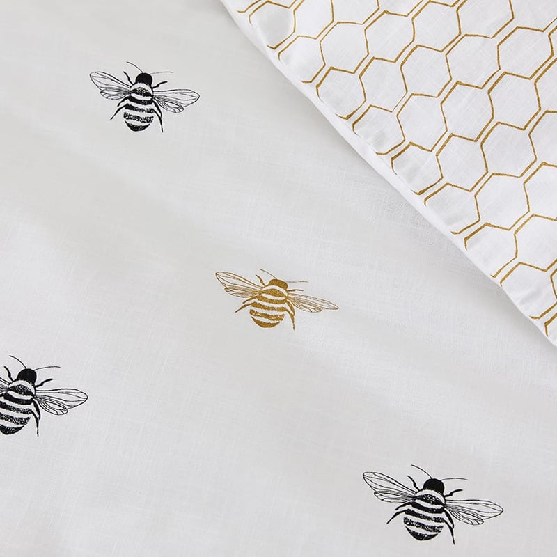 Bee White Quilt Cover Set + Separates