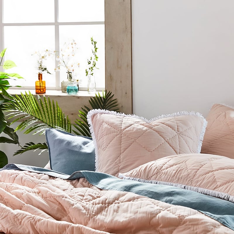 Amelie Pale Pink Quilted Quilt Cover Separates