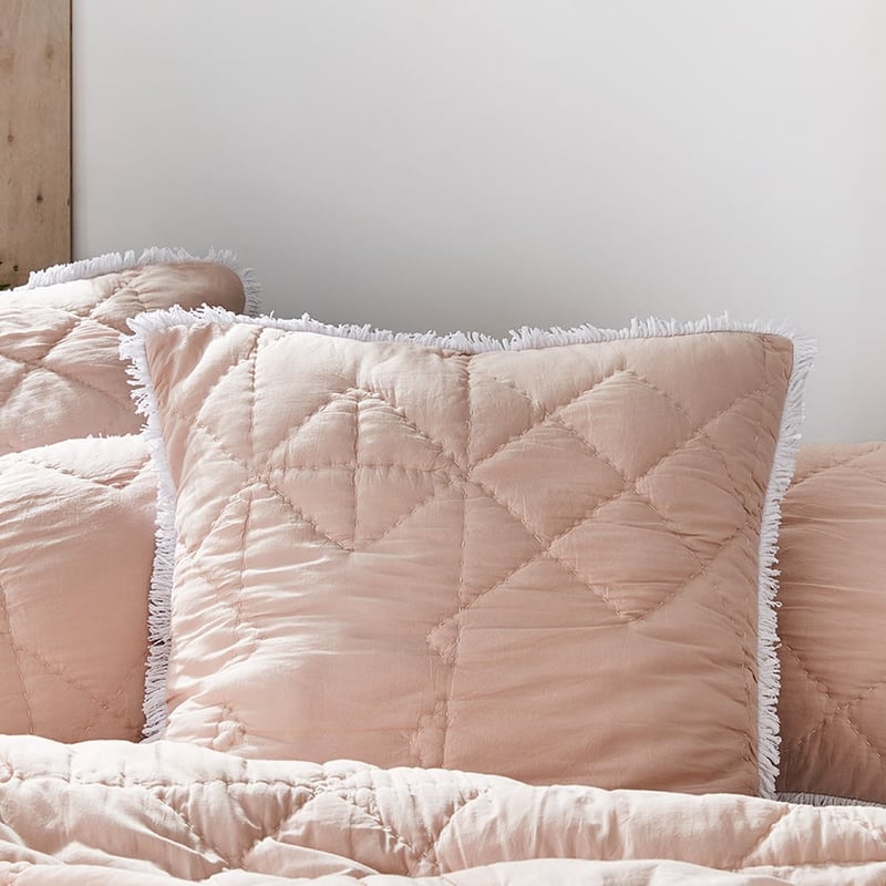 Amelie Pale Pink Quilted Quilt Cover Separates