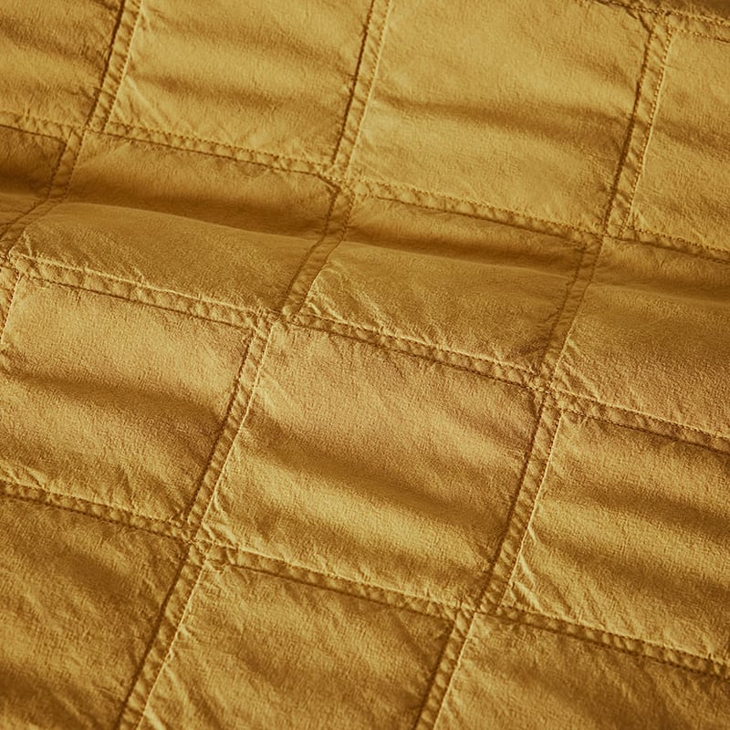 Stonewashed Cotton Dijon Quilted Coverlet Separates