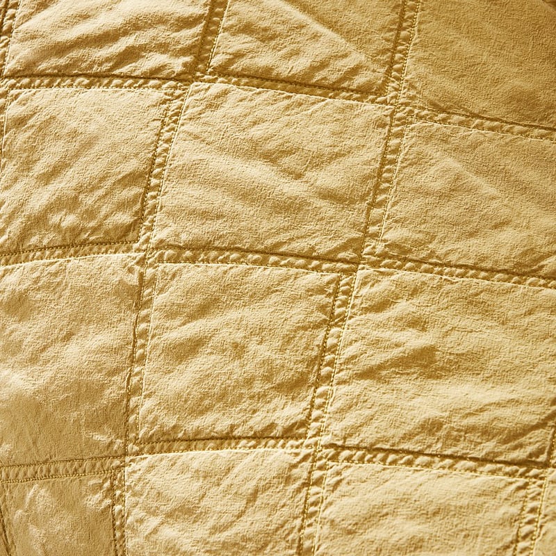 Stonewashed Cotton Flax Quilted Coverlet Separates