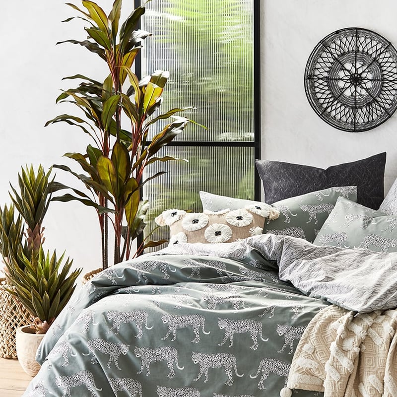 Zari Khaki Quilt Cover Set + Separates