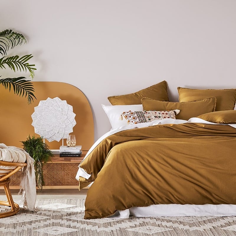 Bamboo Linen Cumin Quilt Cover Separates