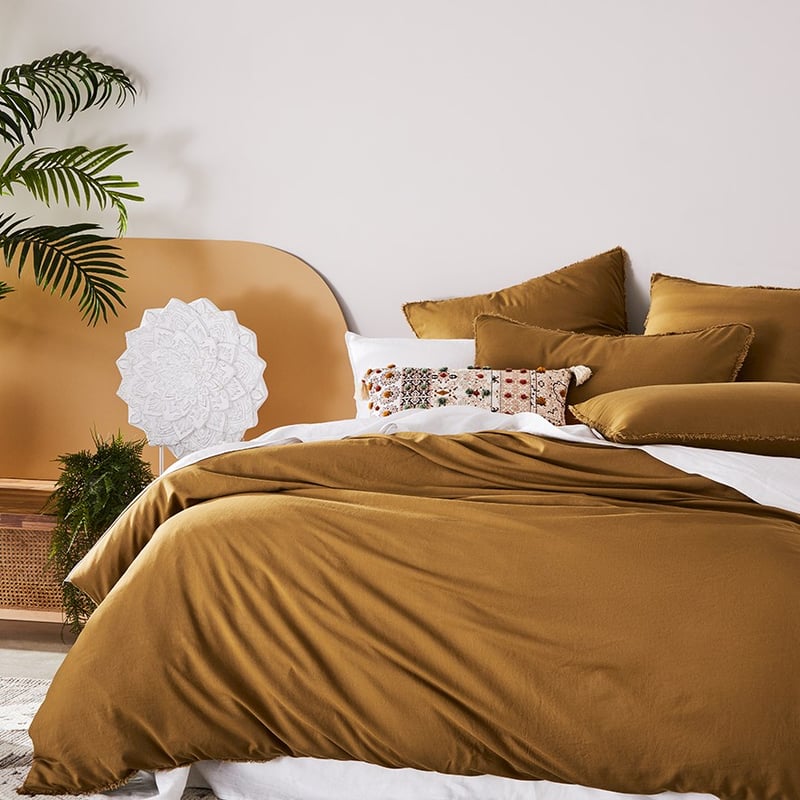 Bamboo Linen Cumin Quilt Cover Separates