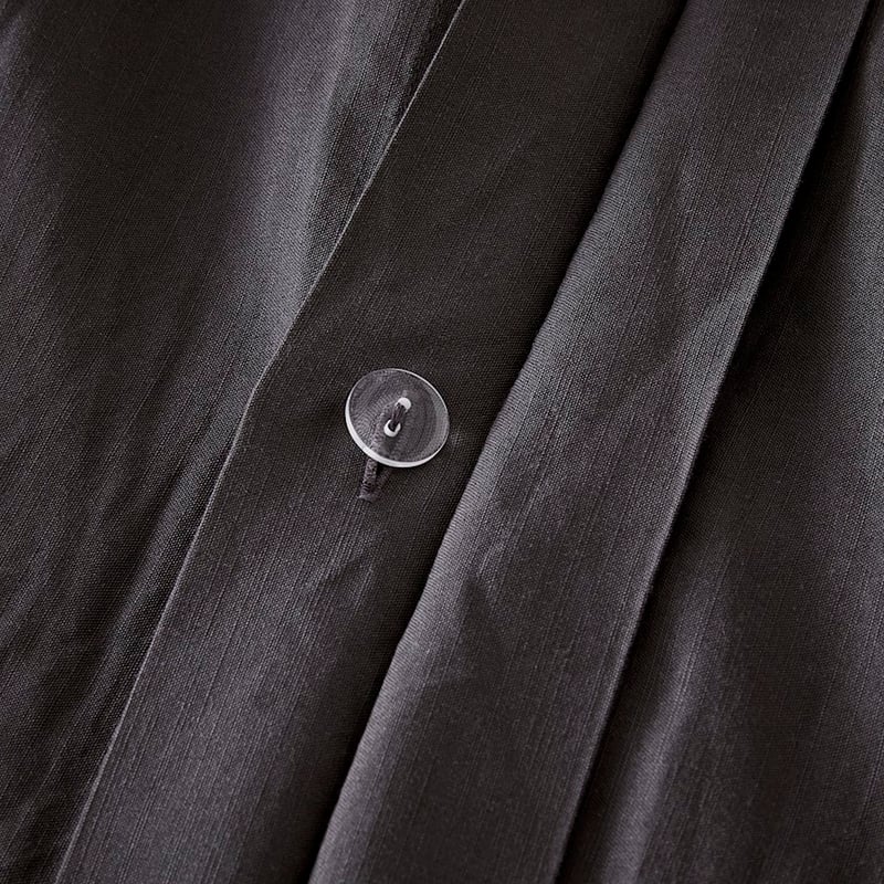 Bamboo Linen Coal Quilt Cover Separates