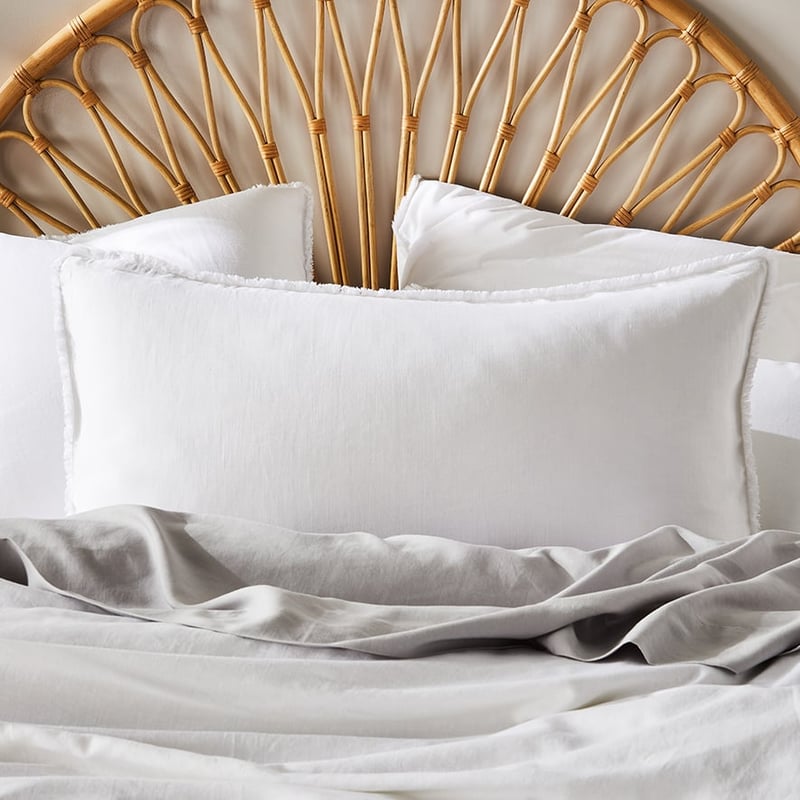 Bamboo Linen White Quilt Cover Separates