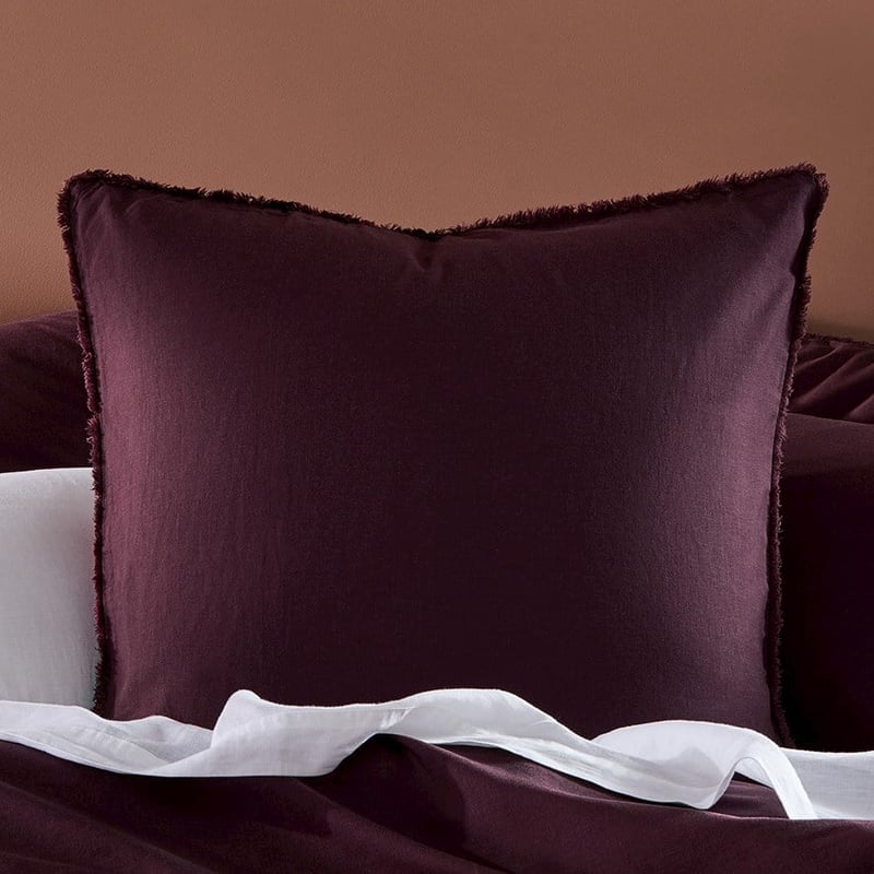 Bamboo Linen Wine Quilt Cover Separates