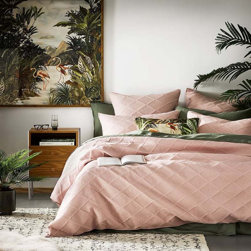 Atticus Violet Quilted Quilt Cover Separates