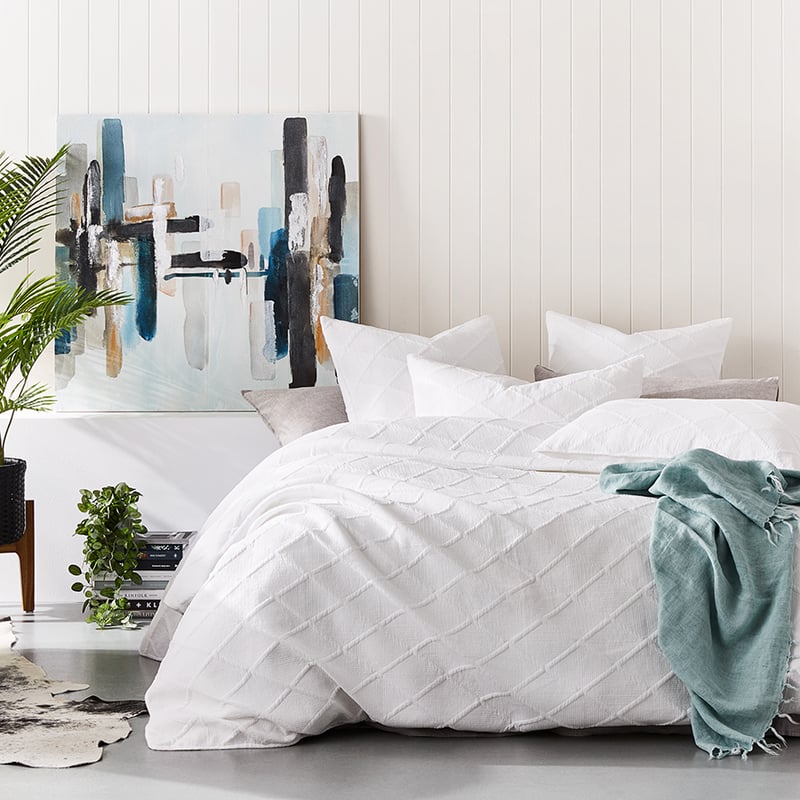 Atticus White Quilt Cover Separates