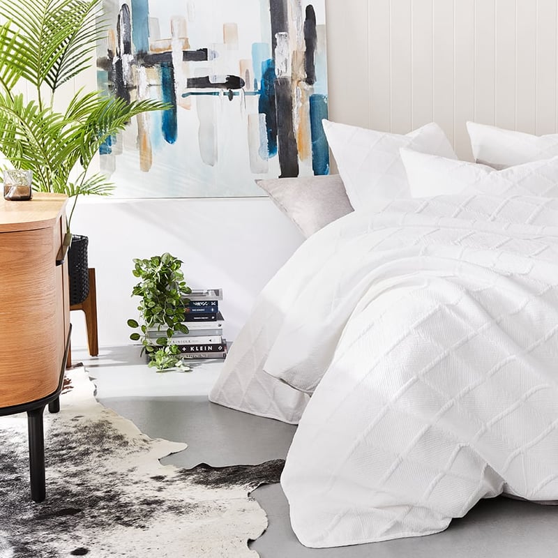 Atticus White Quilt Cover Separates