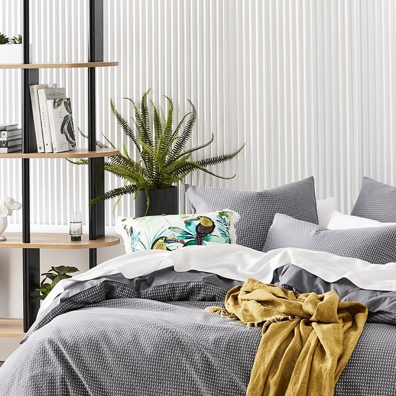 Lamont Graphite Quilt Cover Set + Separates