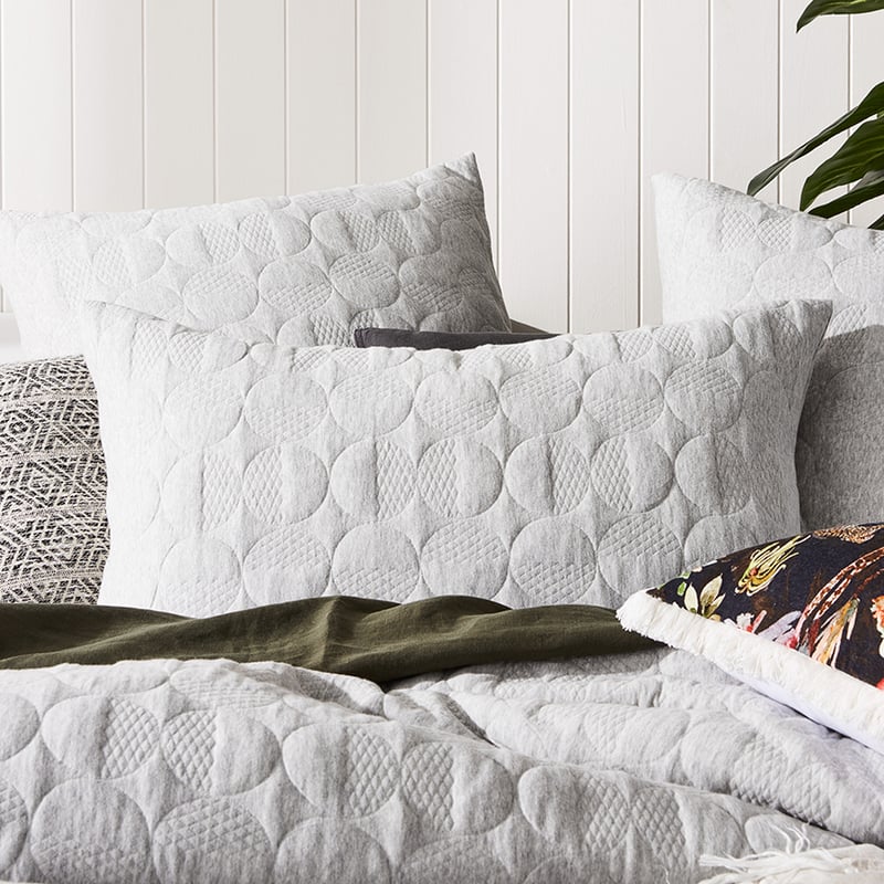 Seoul Jersey Grey Marle Quilt Cover Separates