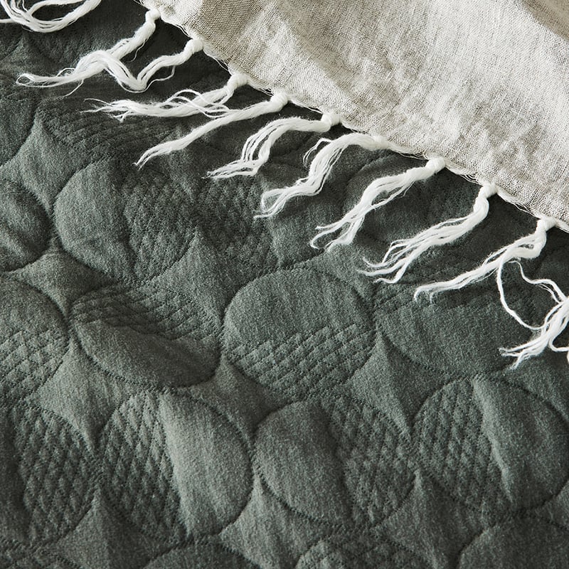 Seoul Jersey Olive Quilt Cover Separates