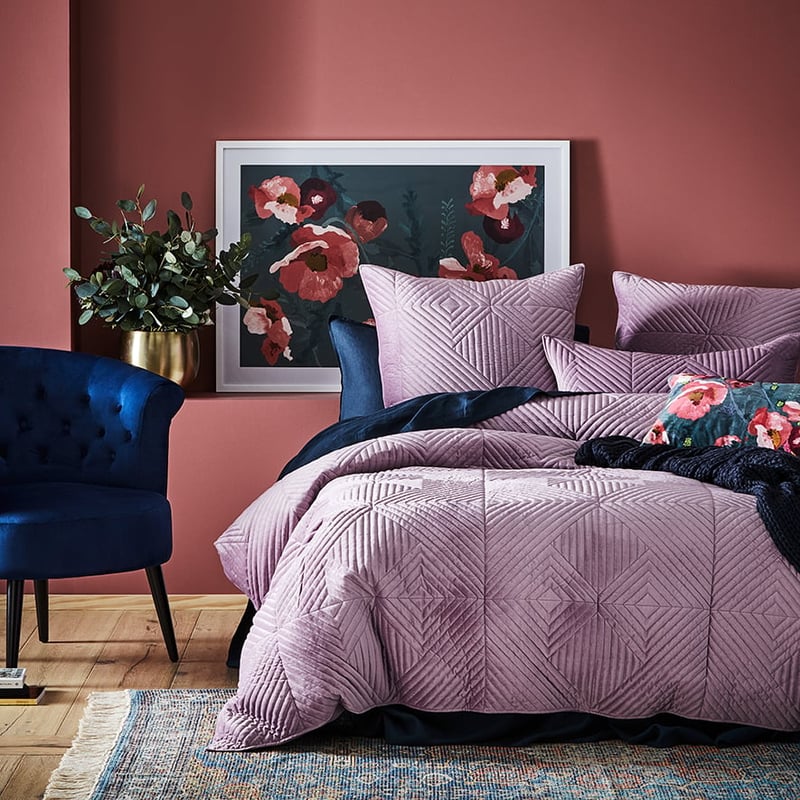 Newport Velvet Blossom Quilted Quilt Cover Separates