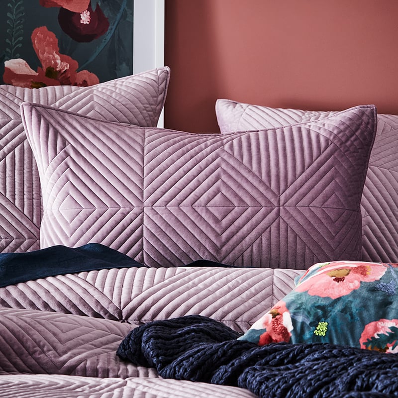 Newport Velvet Blossom Quilted Quilt Cover Separates