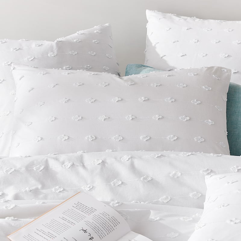 Sahara White Quilt Cover Set + Separates