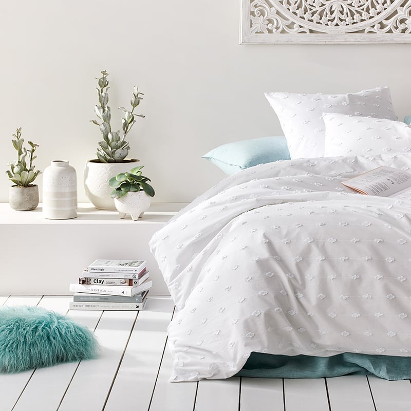 Sahara White Quilt Cover Set + Separates