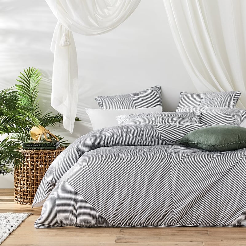 Sampson Blue Quilted Quilt Cover Separates