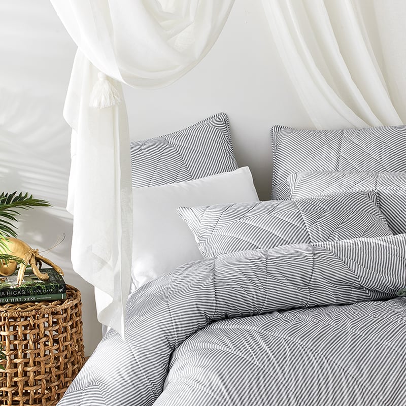 Sampson Blue Quilted Quilt Cover Separates