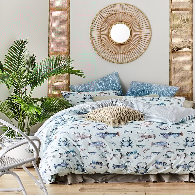 Pacific Aqua Quilt Cover Set + Separates