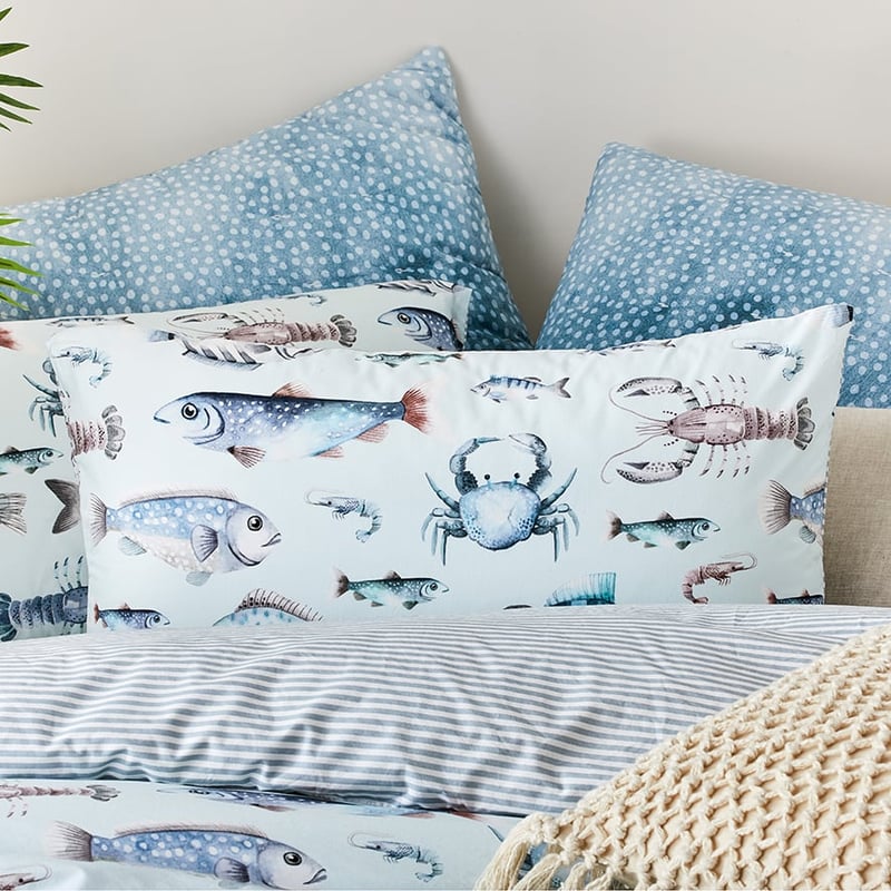 Pacific Aqua Quilt Cover Set + Separates